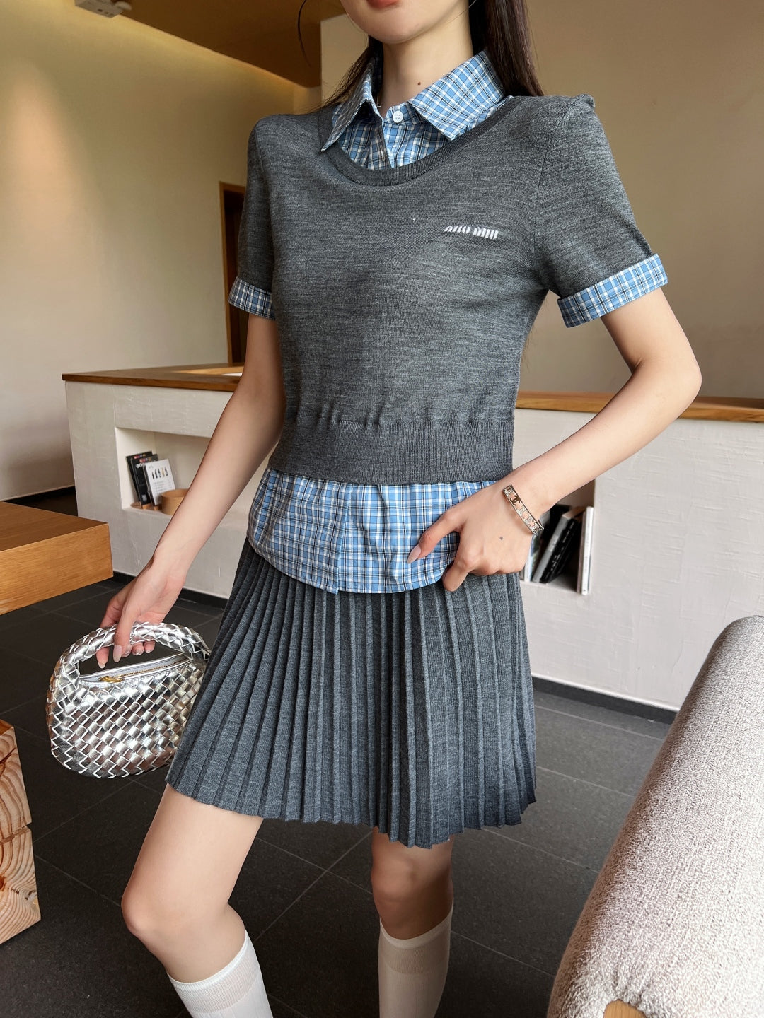 M*u 25ss knit matching set