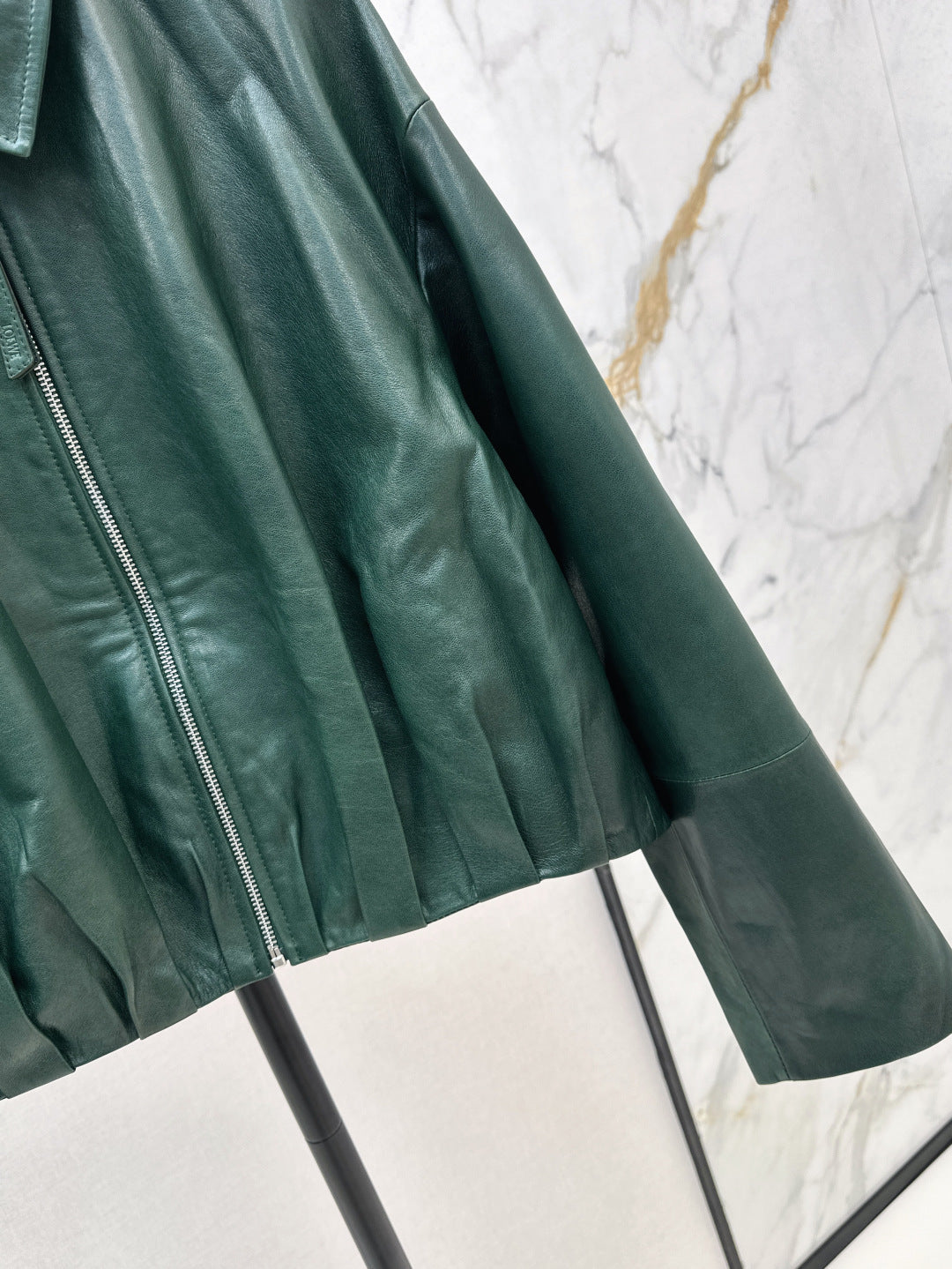 Loe* 25ss draped jacket in nappa lambskin
