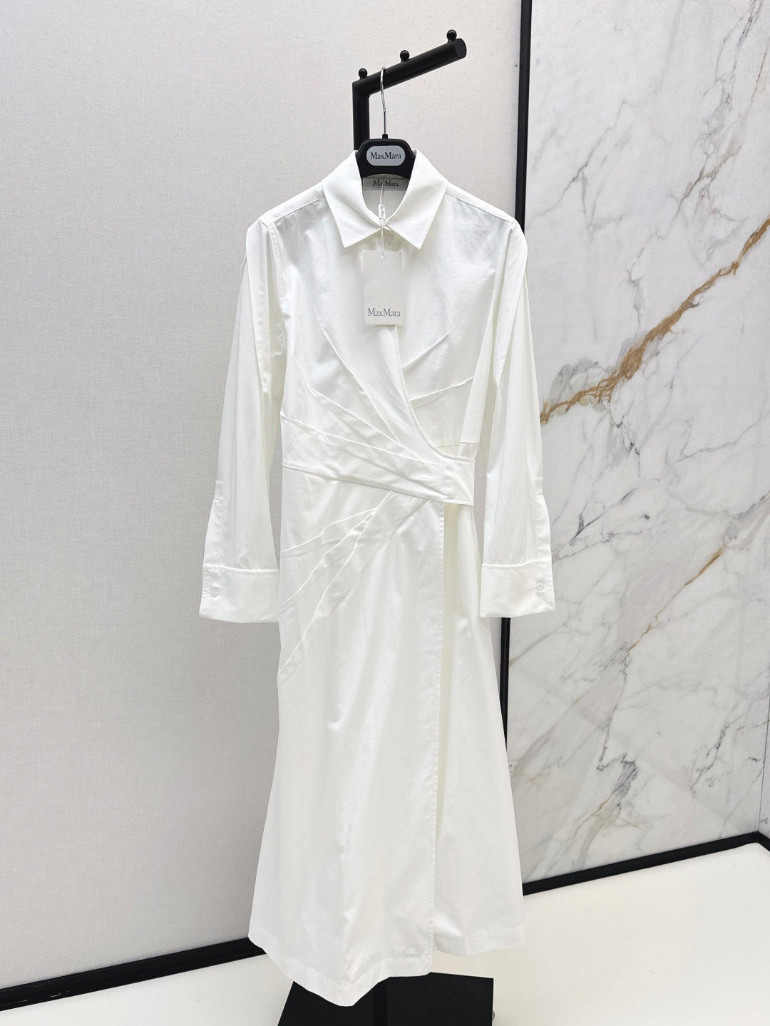 MaxM* 25ss long wrinkles shirtdress