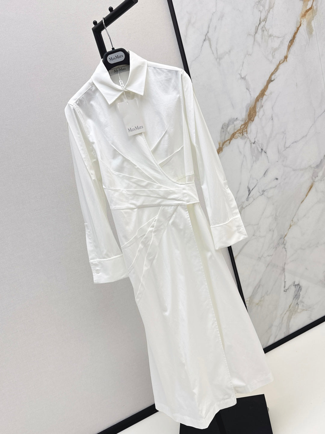 MaxM* 25ss long wrinkles shirtdress
