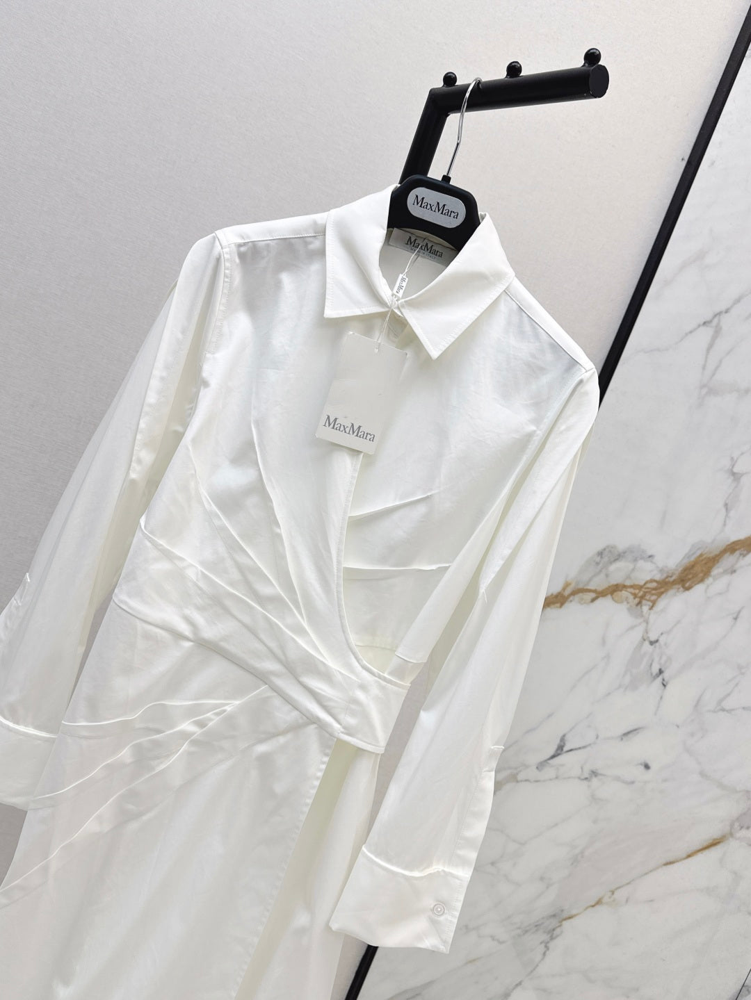 MaxM* 25ss long wrinkles shirtdress