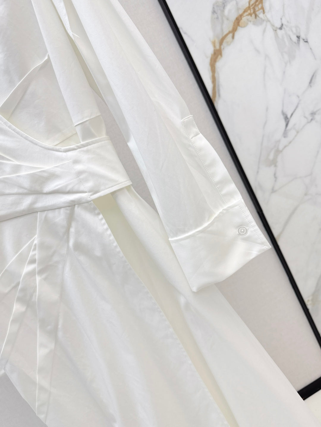 MaxM* 25ss long wrinkles shirtdress