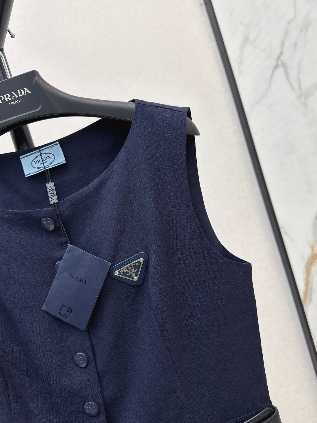 Pra* 25ss cotton belted dress