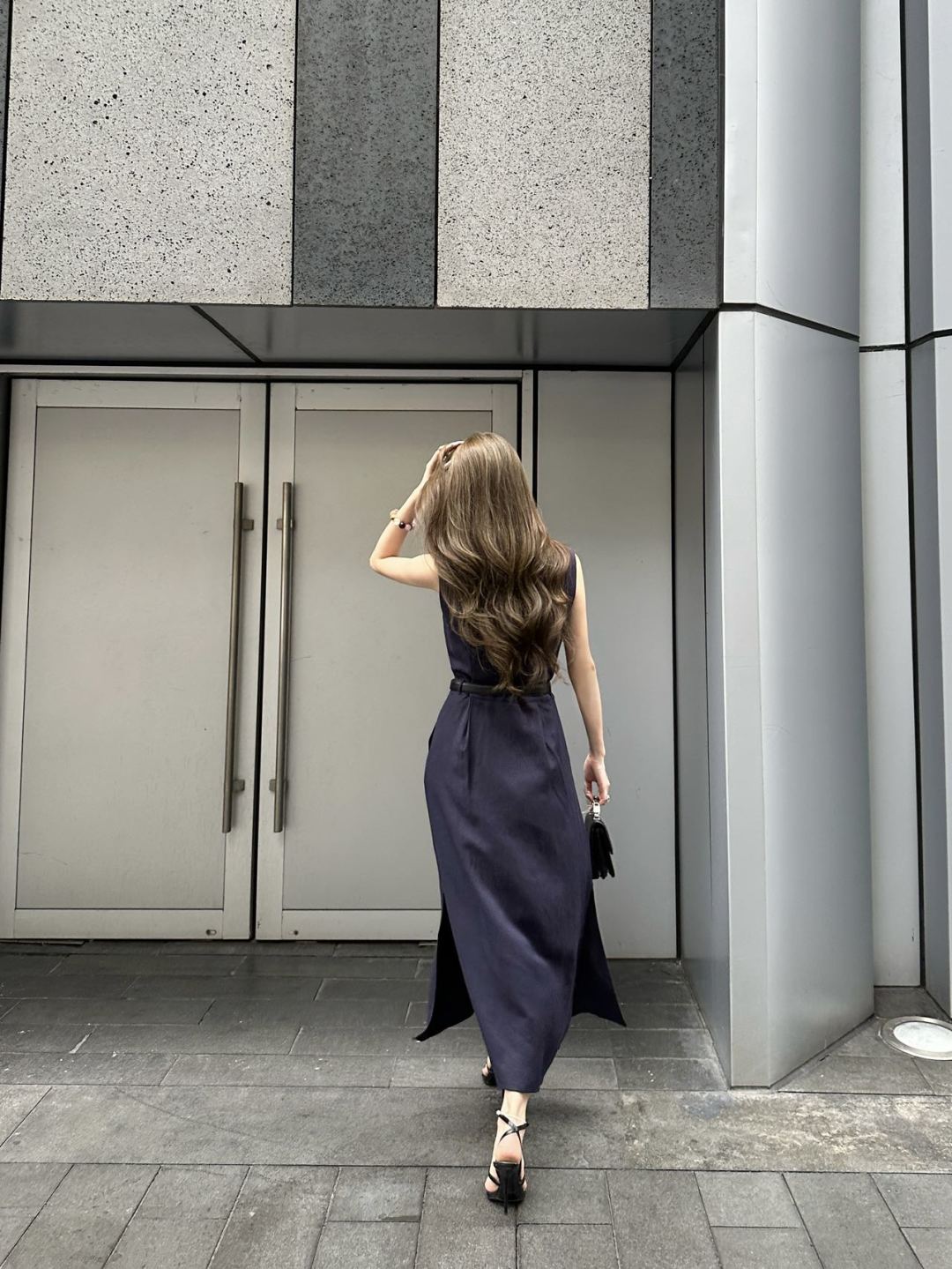 Pra* 25ss cotton belted dress