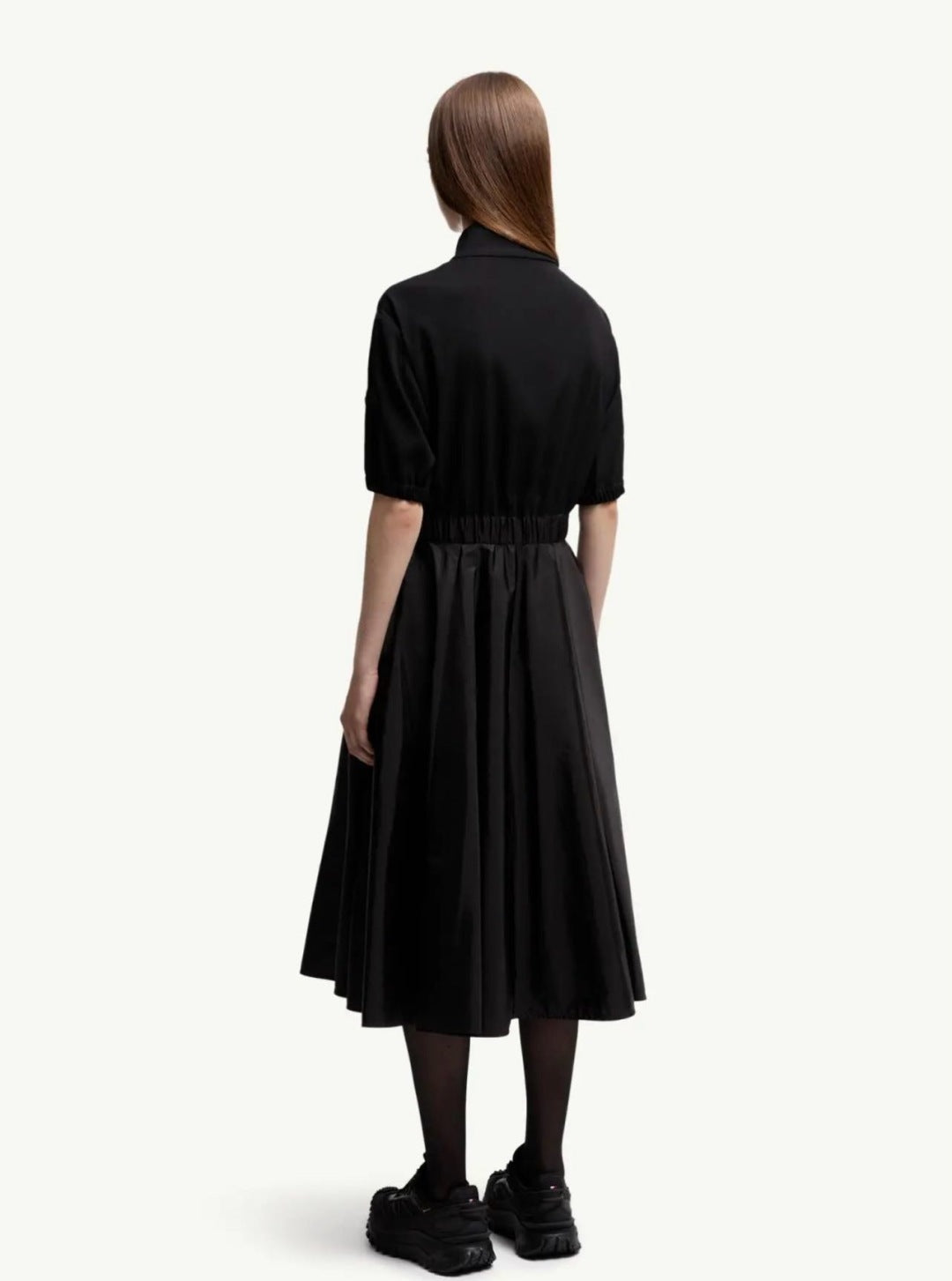 Monc* 25ss turtleneck cotton midi dress