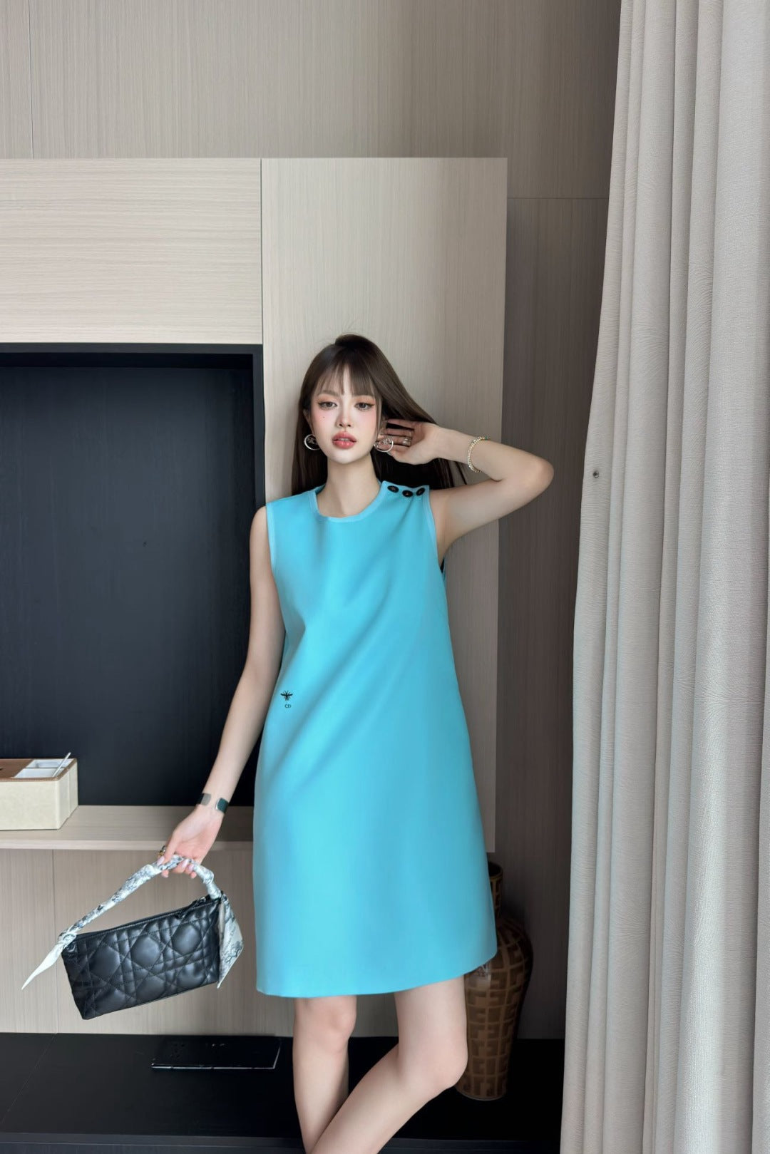 D*r 25ss embroidered short dress