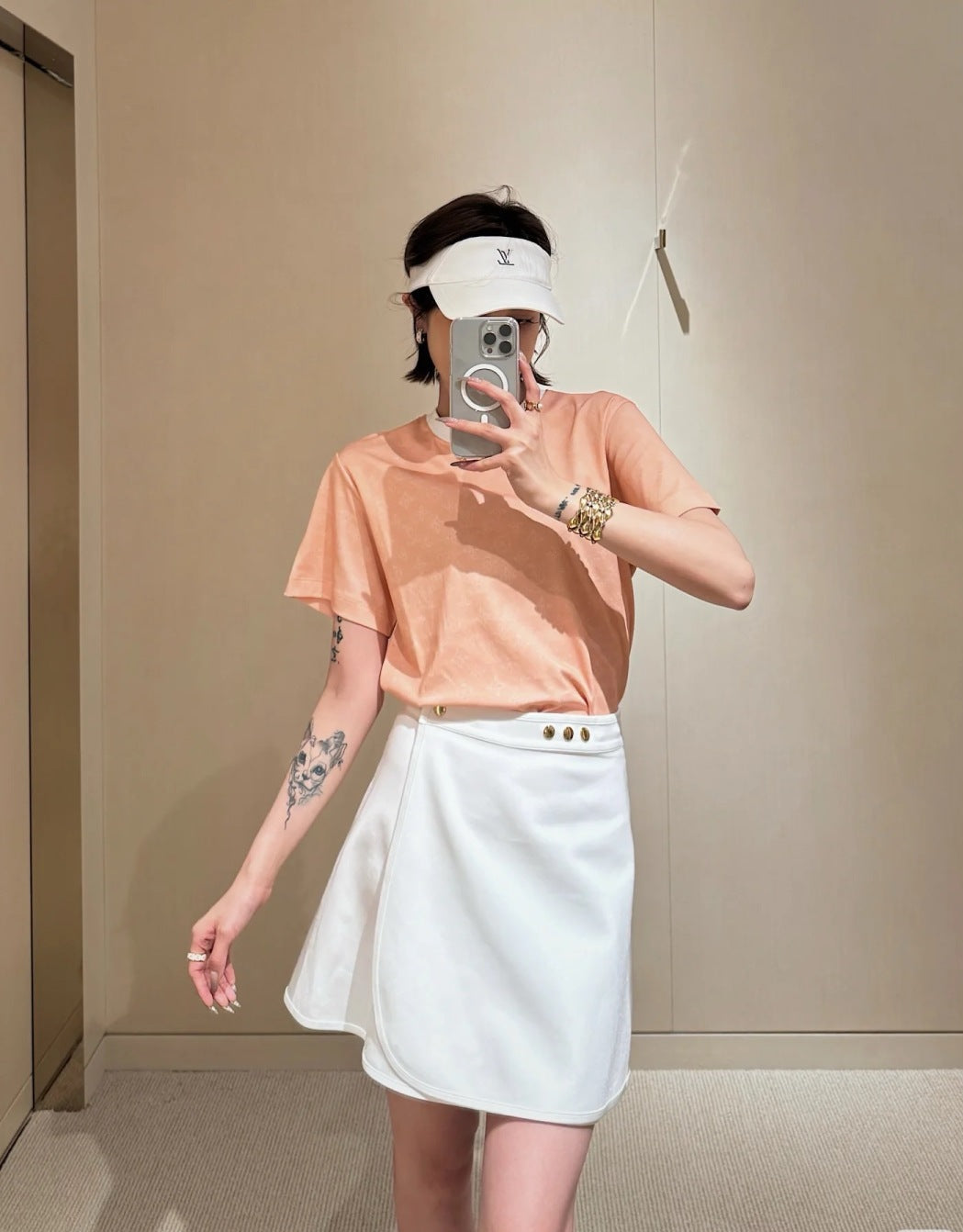 Loui* 25ss monogram cotton t-shirt