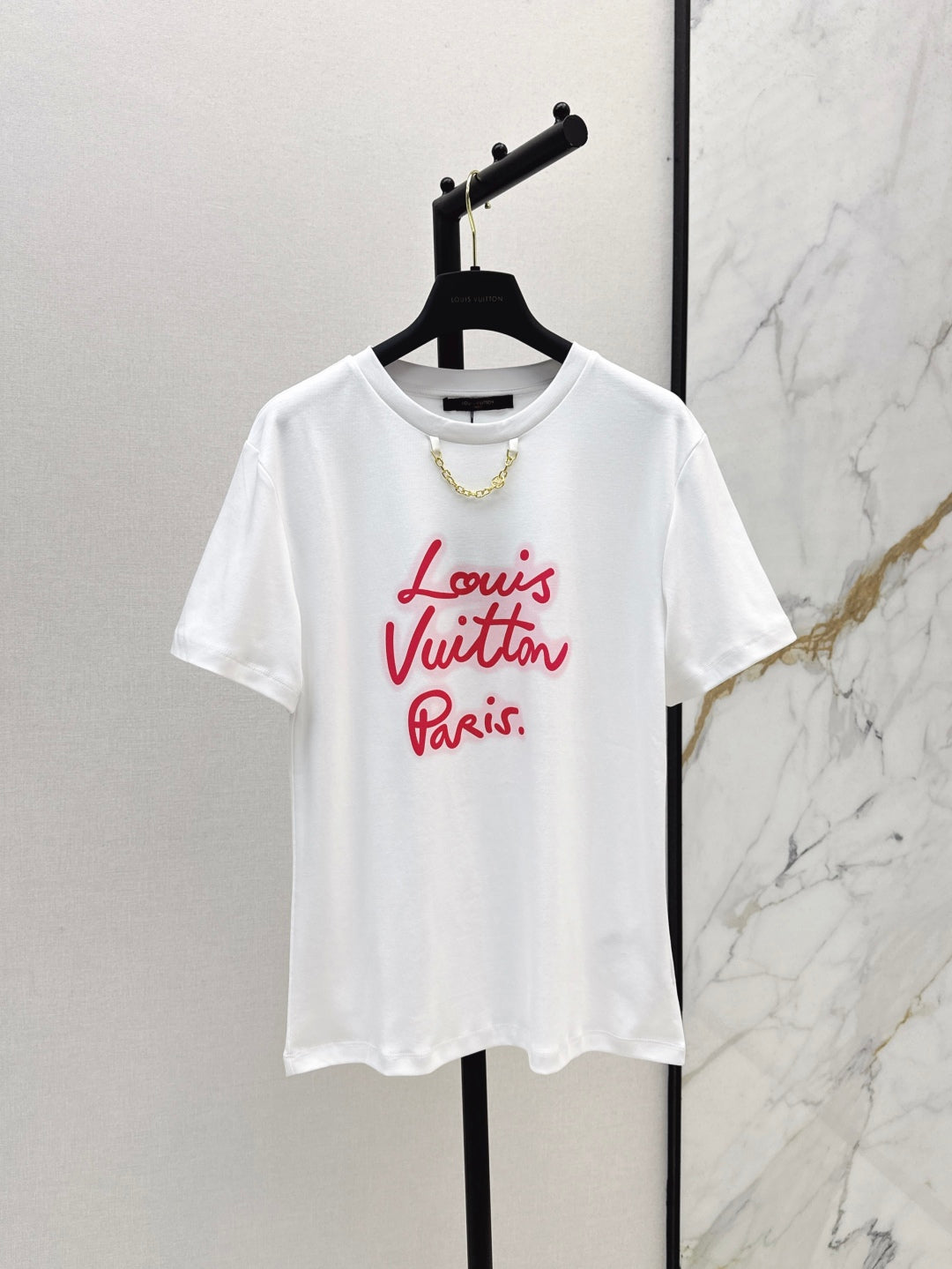 Loui* 25ss cursive signature cotton t-shirt