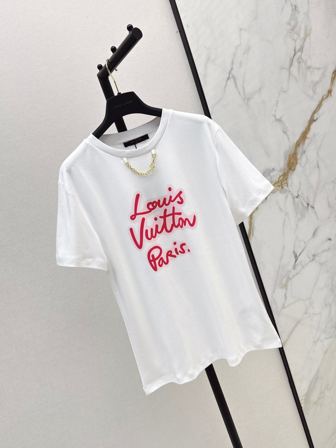 Loui* 25ss cursive signature cotton t-shirt