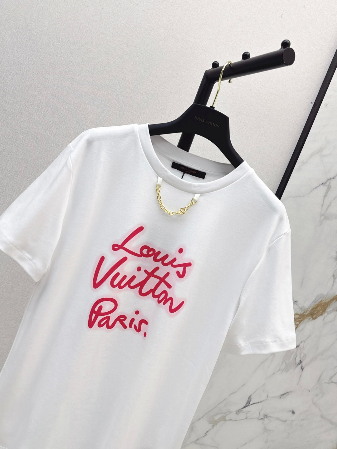 Loui* 25ss cursive signature cotton t-shirt
