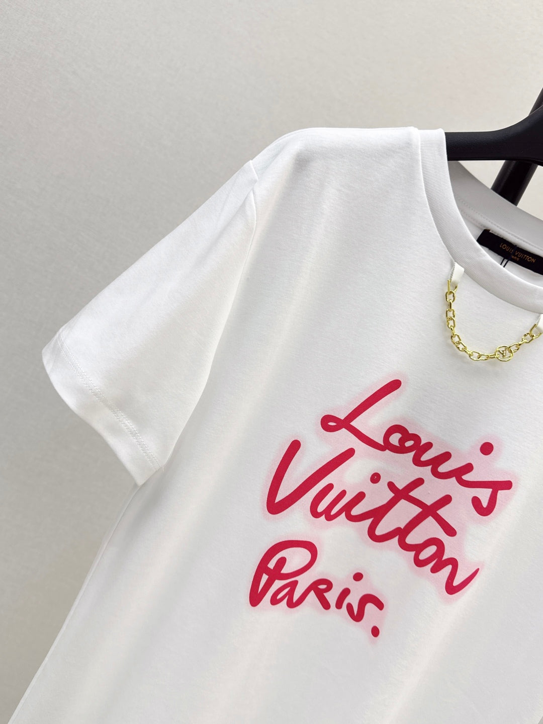 Loui* 25ss cursive signature cotton t-shirt