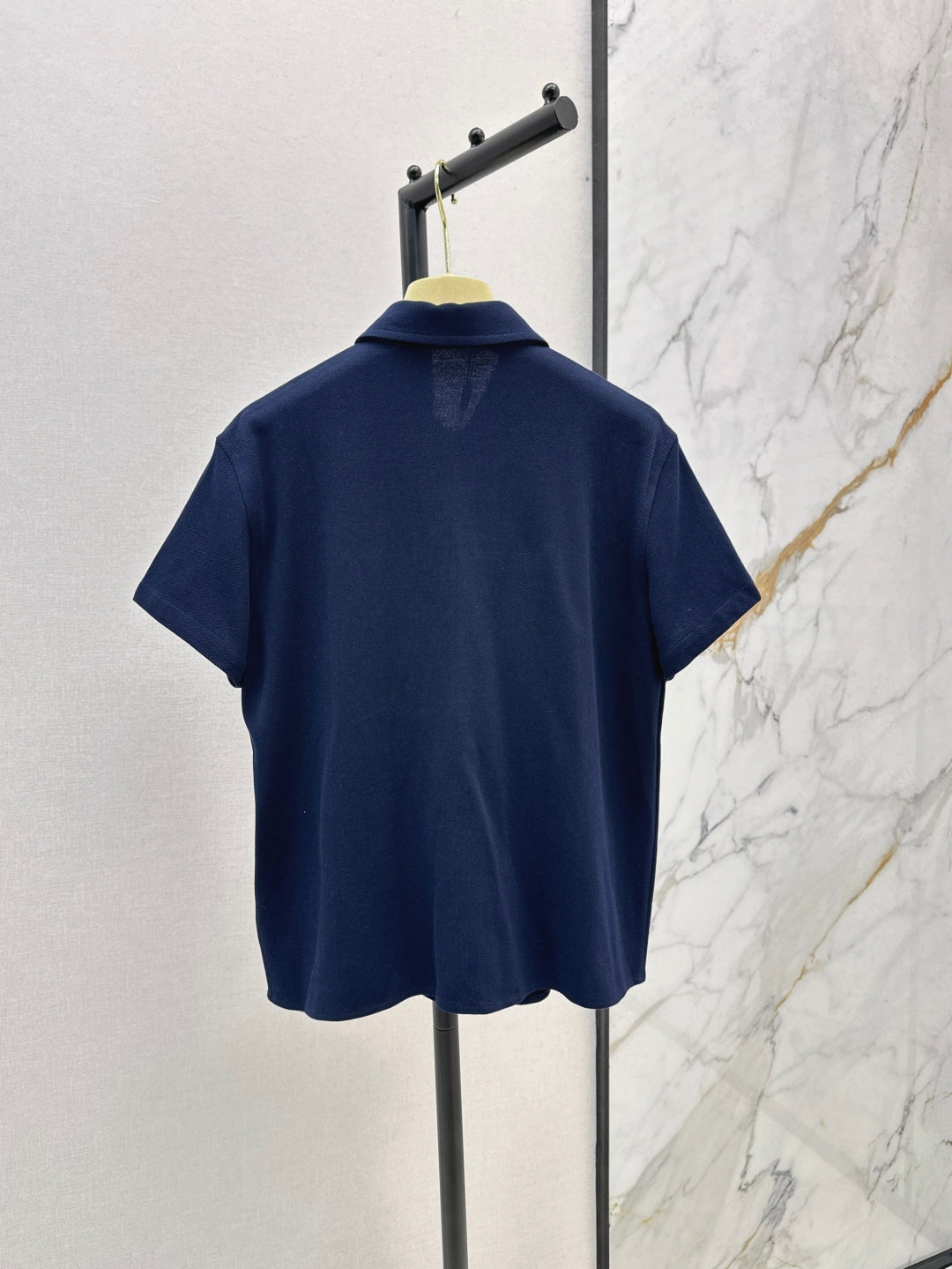 M*u 25ss pique cotton short=sleeve shirt