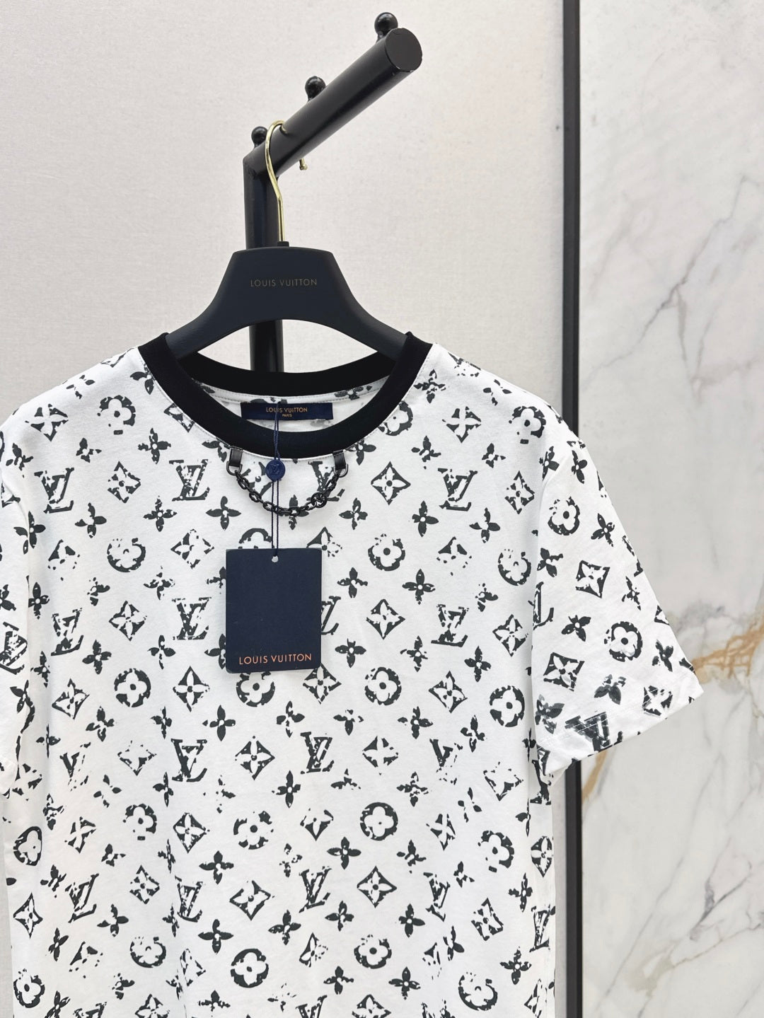 Loui* 25ss washed monogram cotton t-shirt