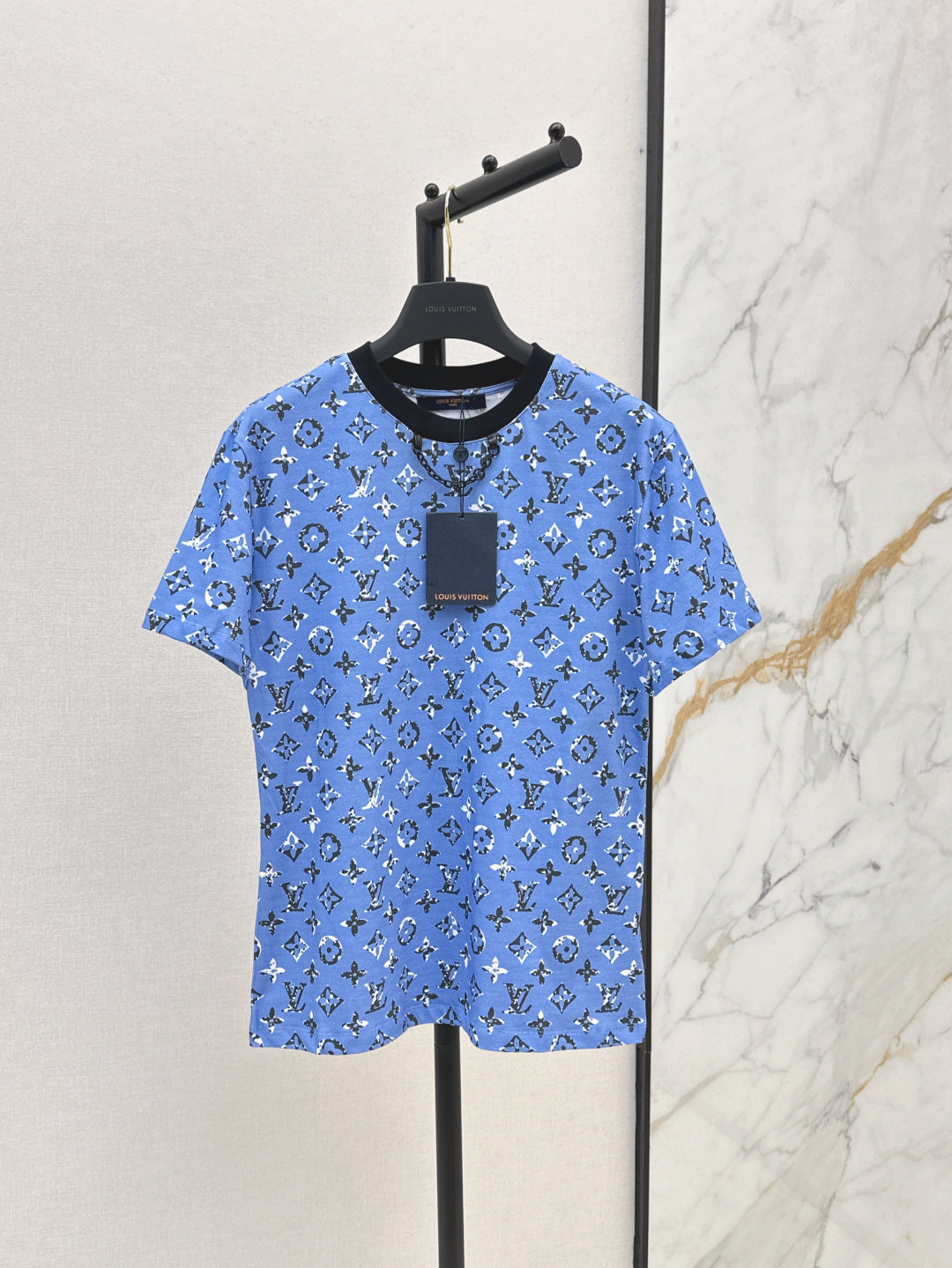 Loui* 25ss washed monogram cotton t-shirt