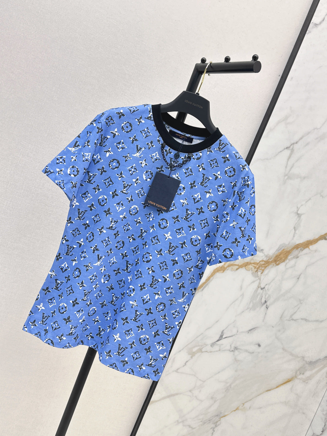 Loui* 25ss washed monogram cotton t-shirt