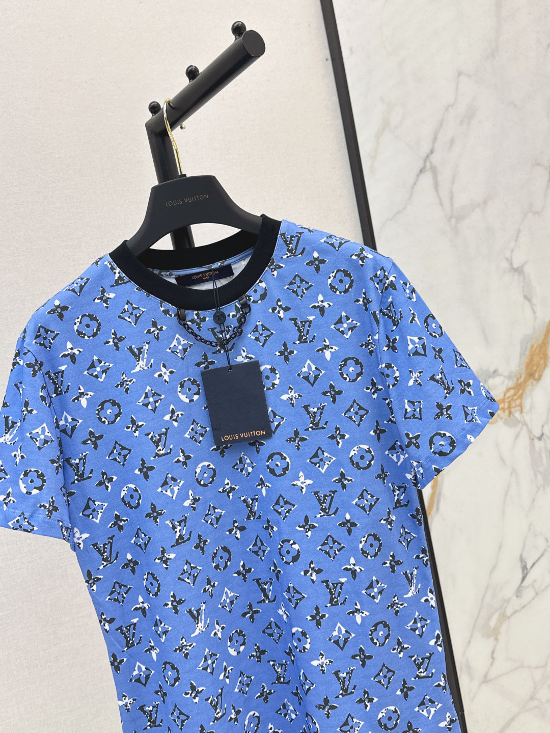 Loui* 25ss washed monogram cotton t-shirt