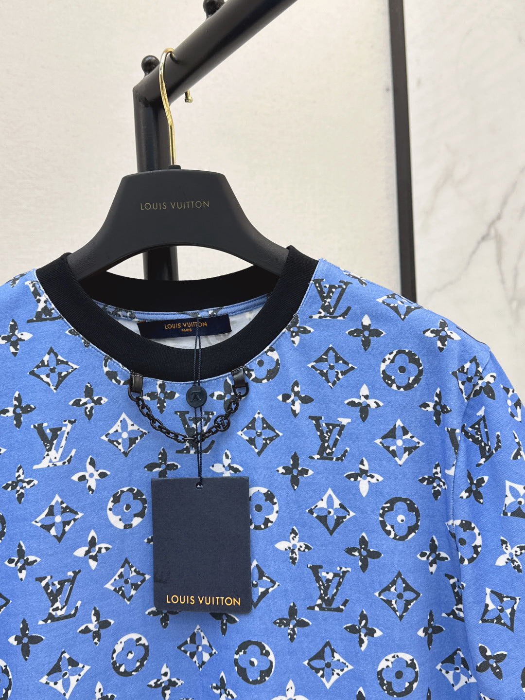 Loui* 25ss washed monogram cotton t-shirt