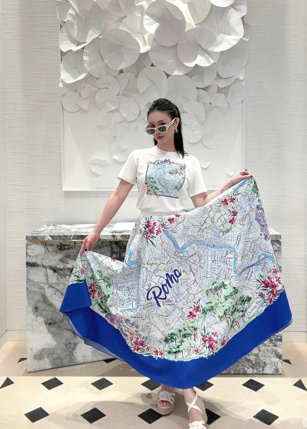 D*r 24ss print souvenir t-shirt