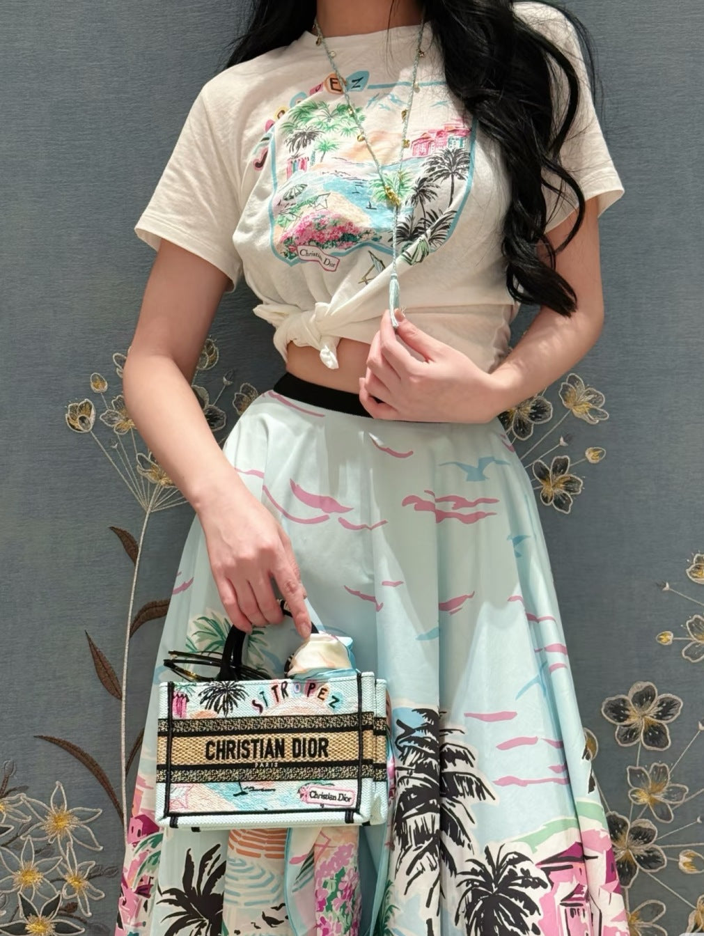 D*r 24ss print souvenir t-shirt