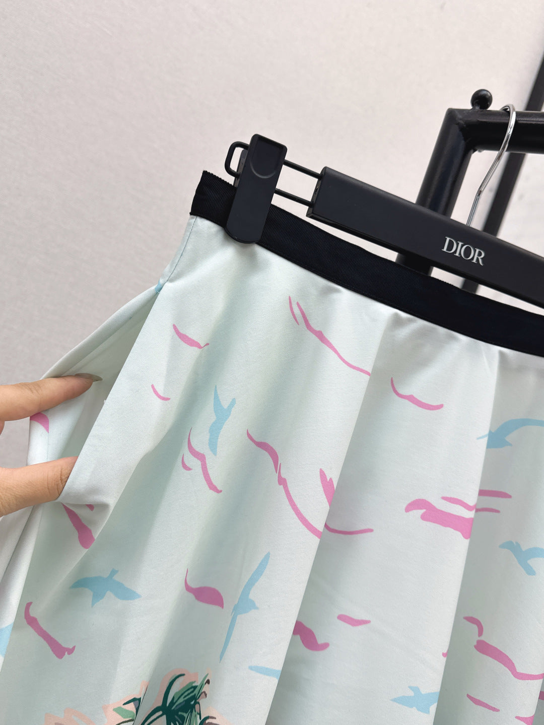 D*r 25ss print souvenir flared skirt