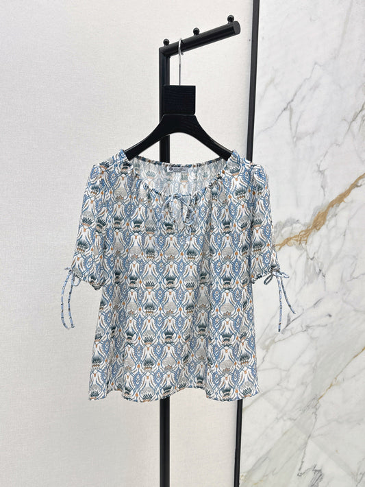 Lor*P 25ss thistle floral top