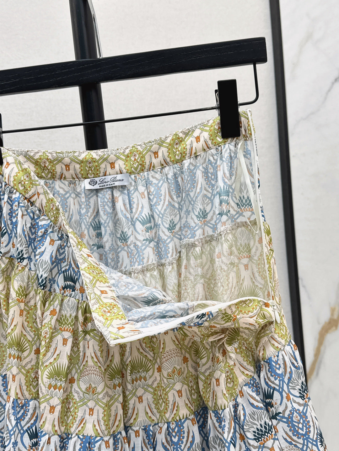 Lor*P 25ss thistle floral flared skirt