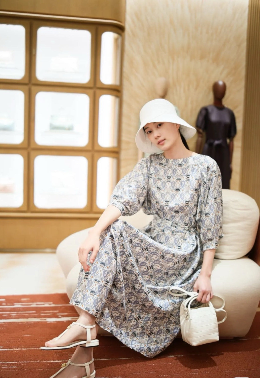 Lor*P 25ss thistle printed long dress