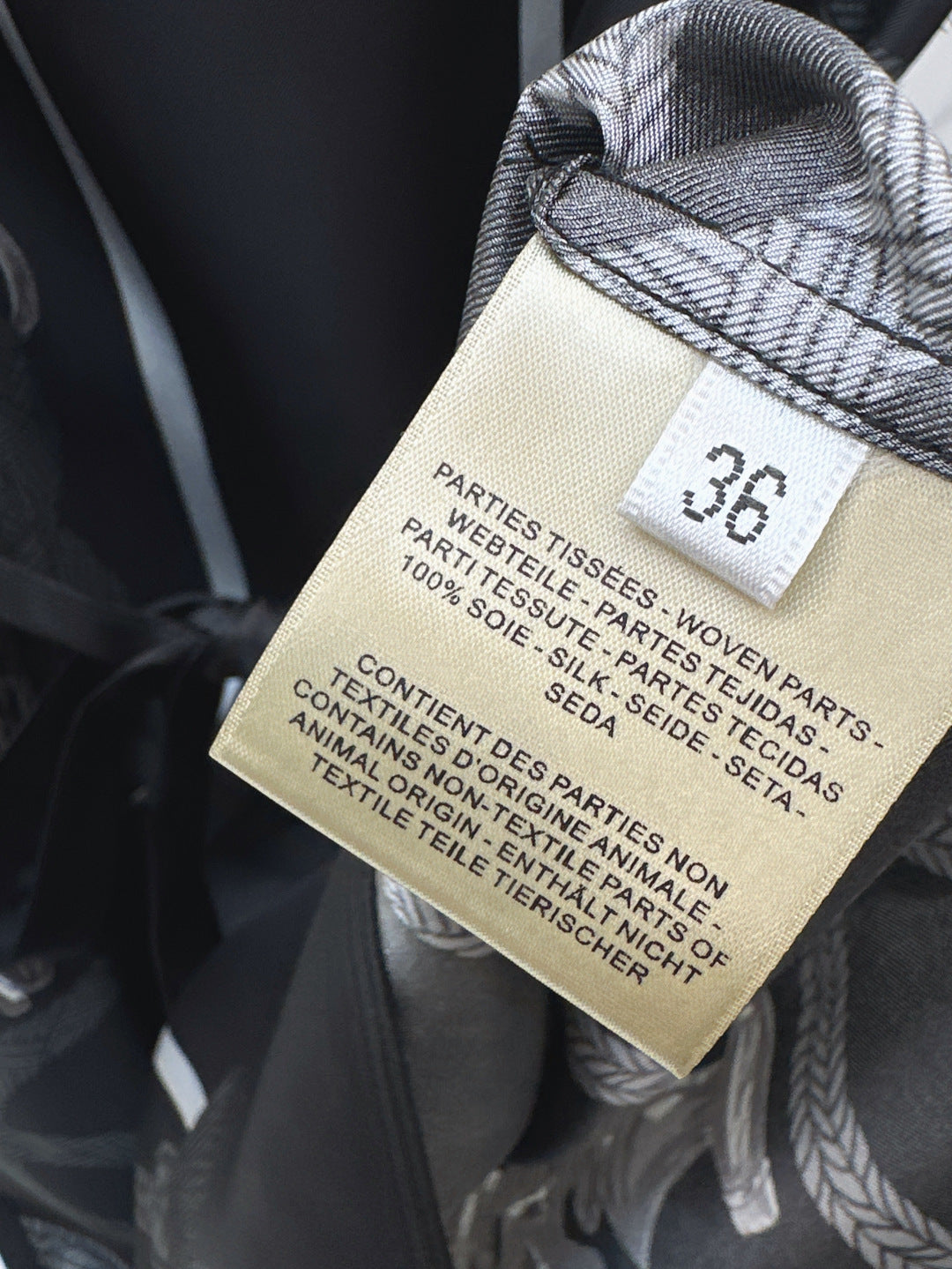 Herm* 25ss printed silk straight dress