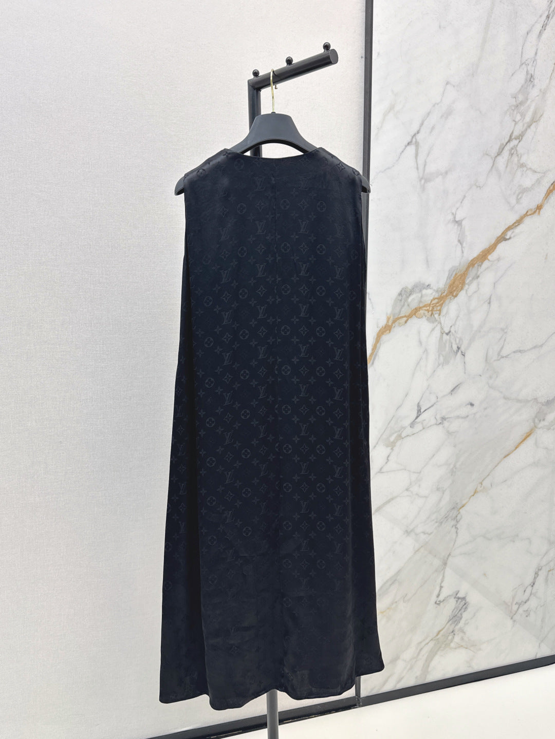 Loui* 25ss monogram zipper neckline dress