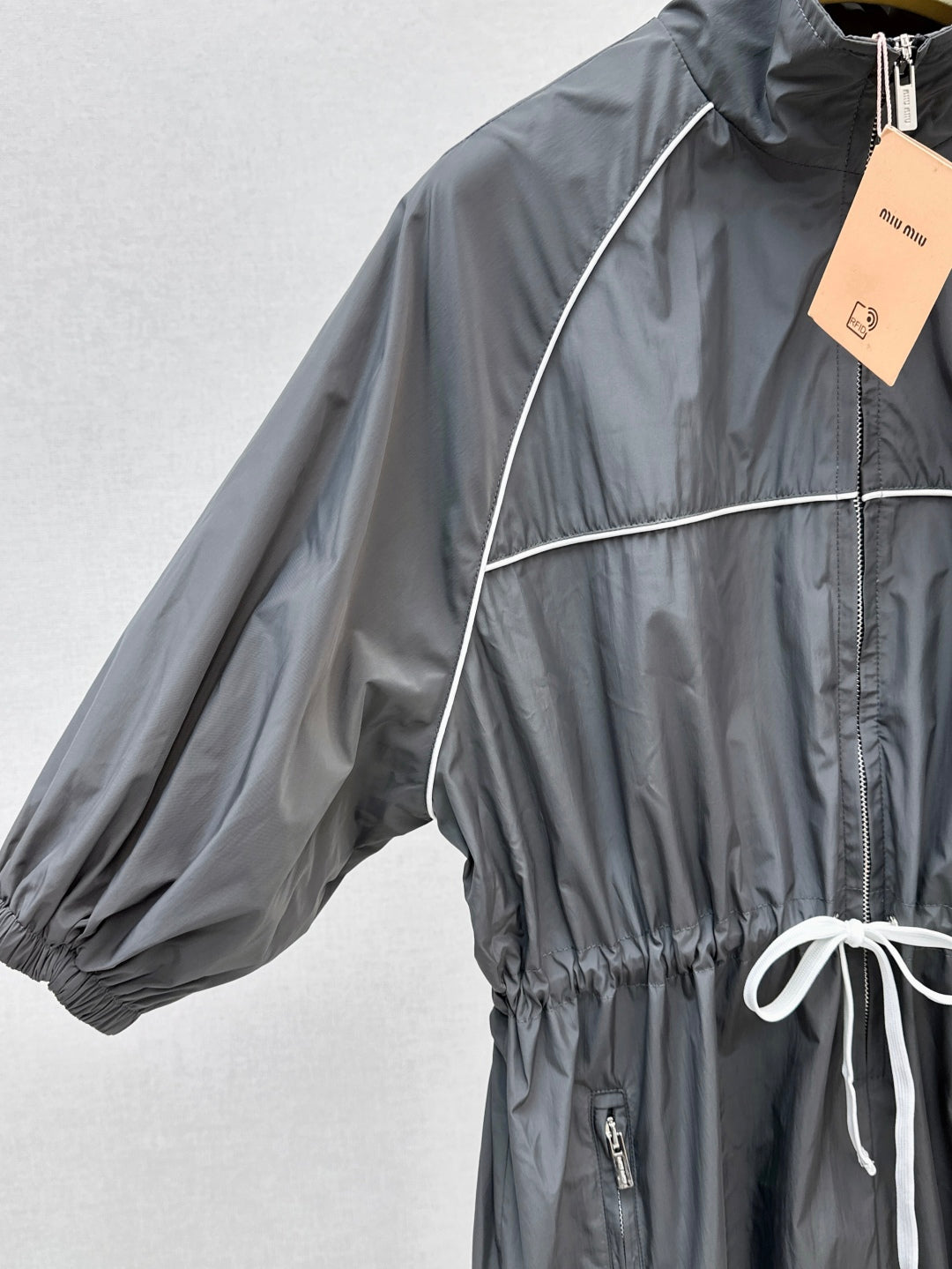 M*u 25ss tech silk mini-dress