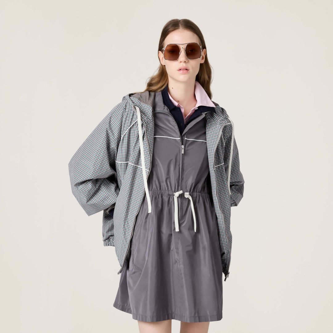 M*u 25ss tech silk mini-dress