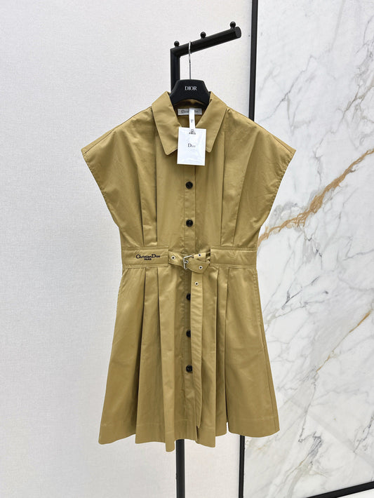 D*r 25ss short belted shirtdress