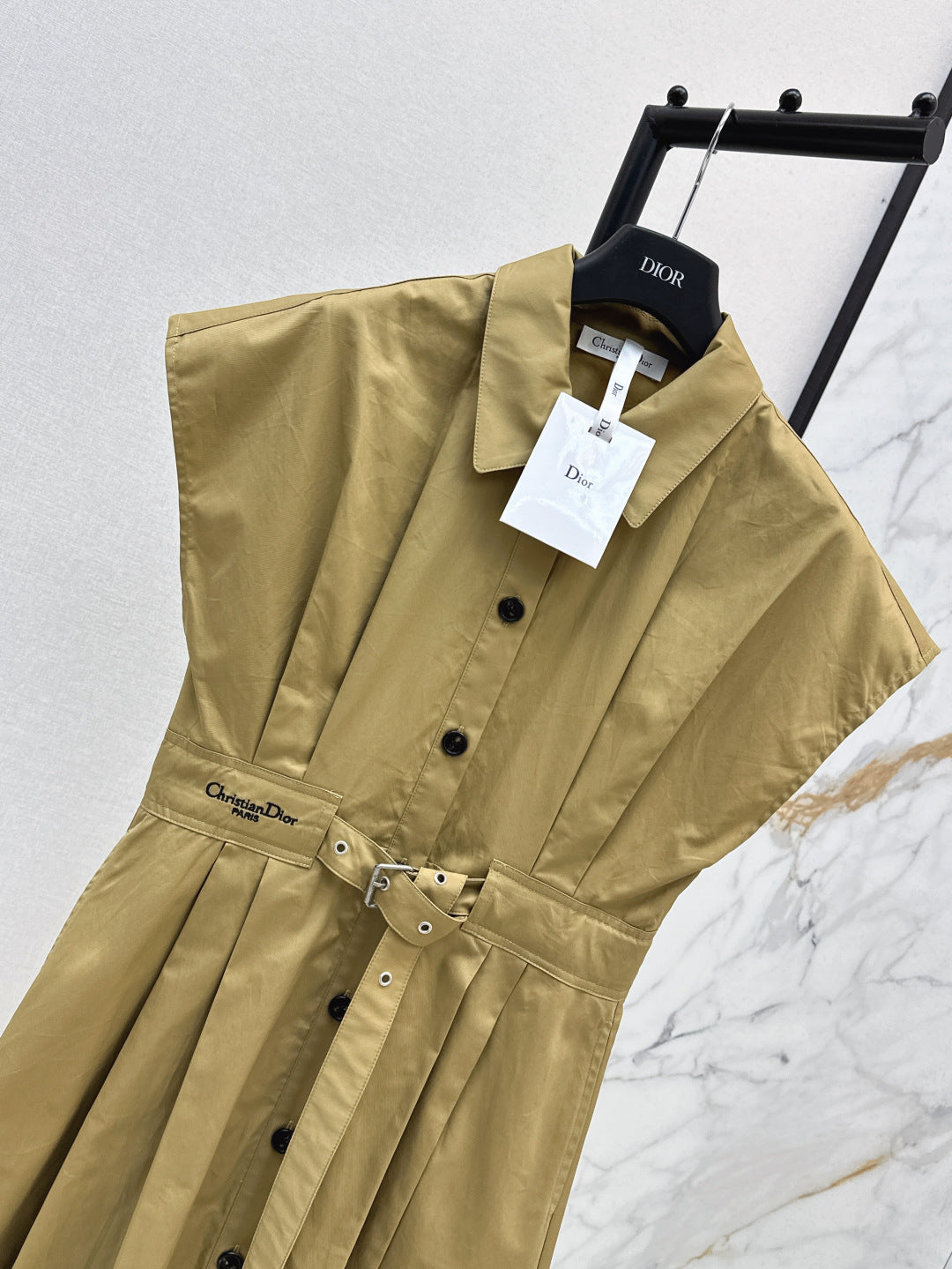 D*r 25ss short belted shirtdress