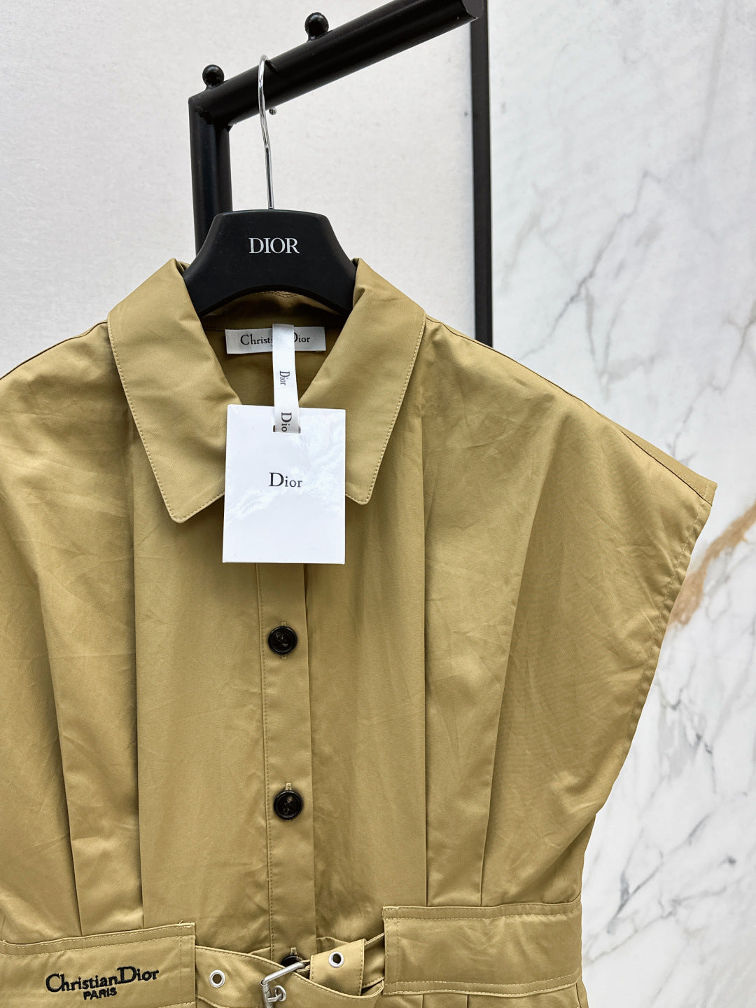 D*r 25ss short belted shirtdress