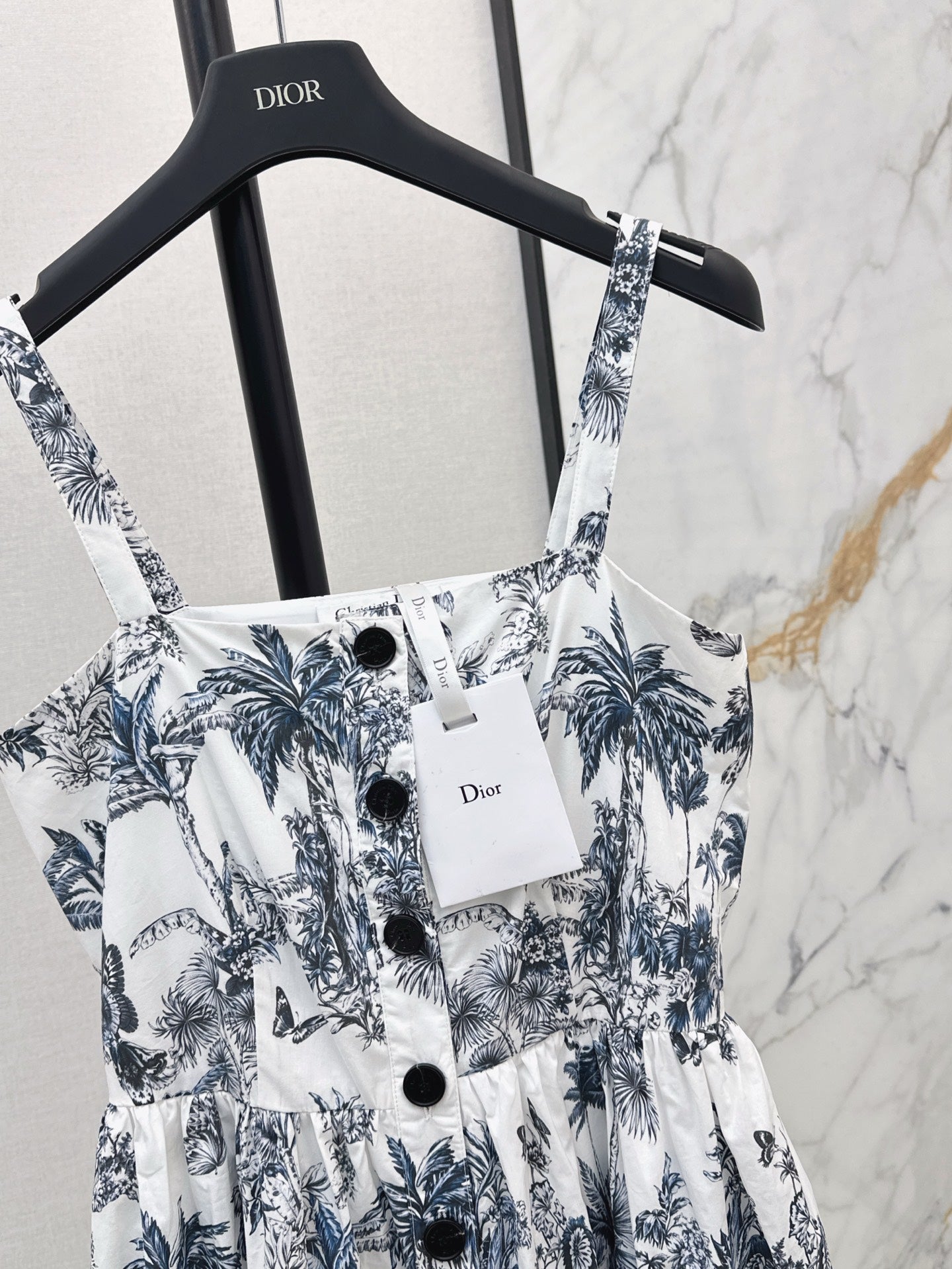 D*r 25ss print mid-length flared dress