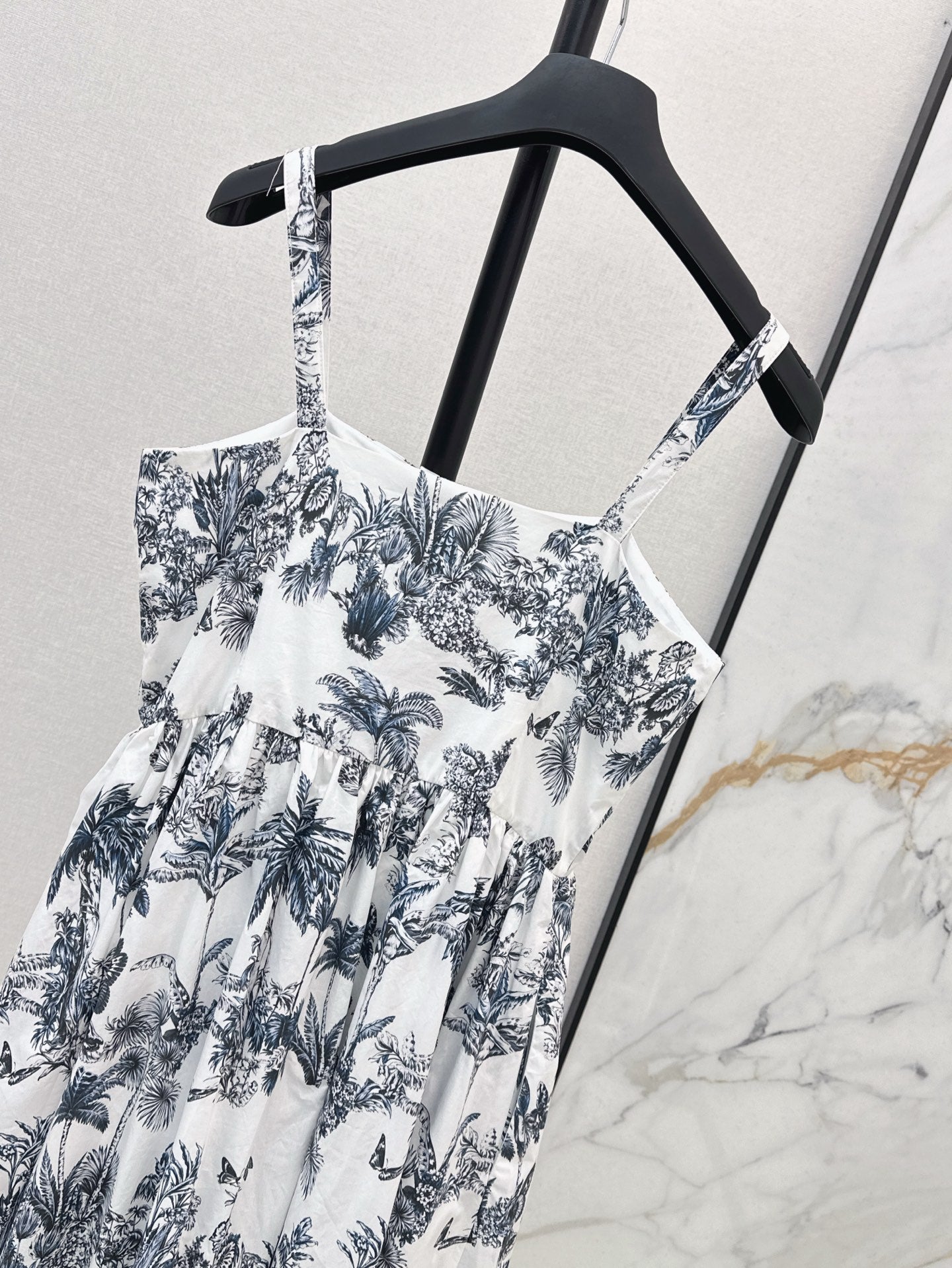 D*r 25ss print mid-length flared dress