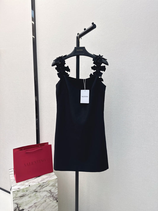 Valen* 25ss 3D flower slip short dress