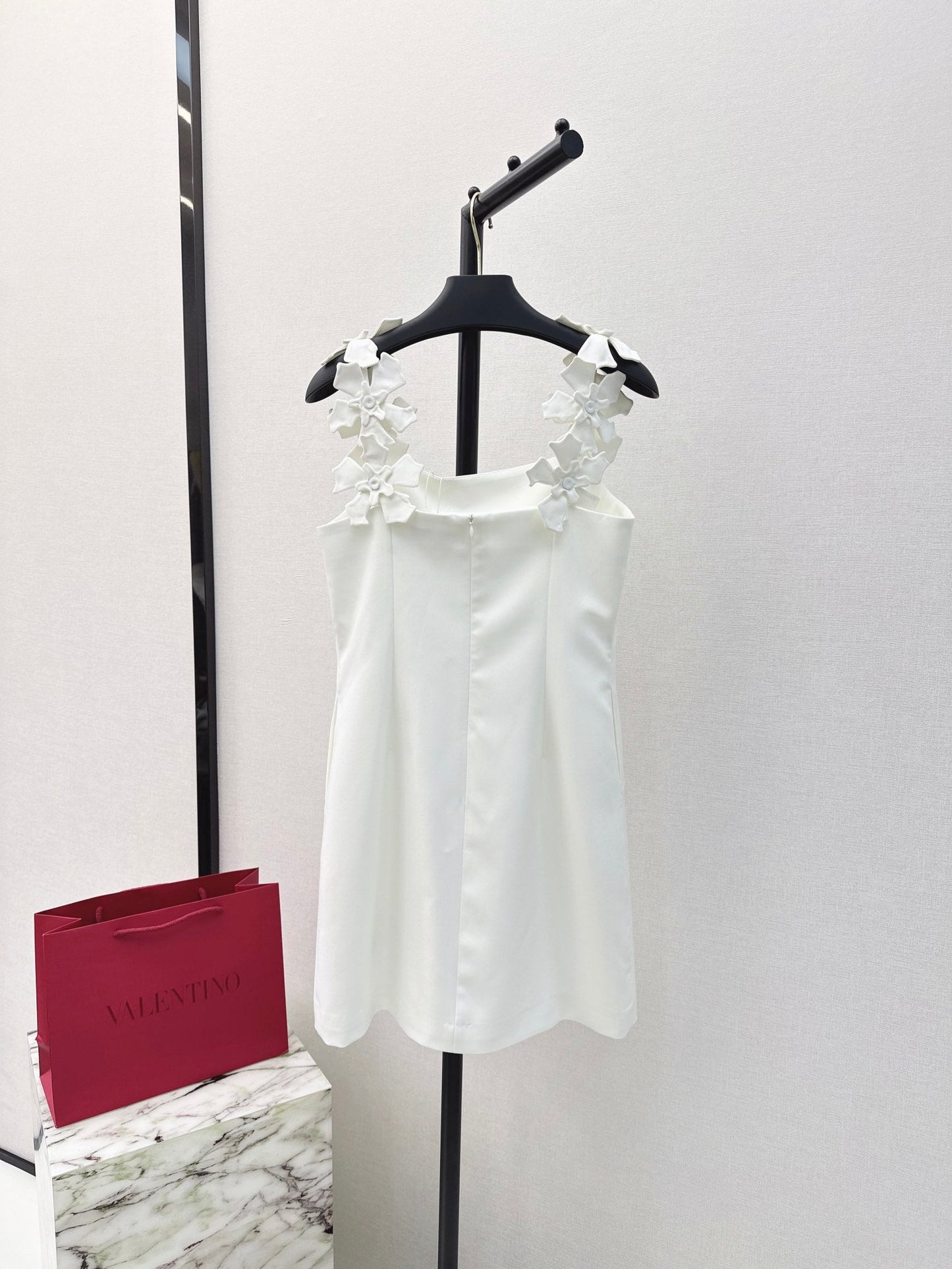 Valen* 25ss 3D flower slip short dress