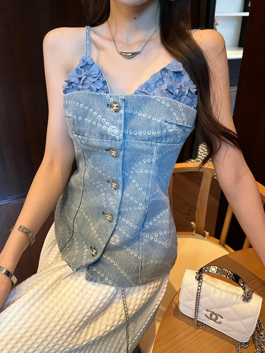 C*nel 25ss denim top