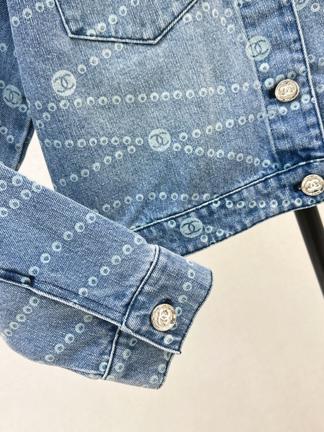 C*nel 25ss print denim jacket