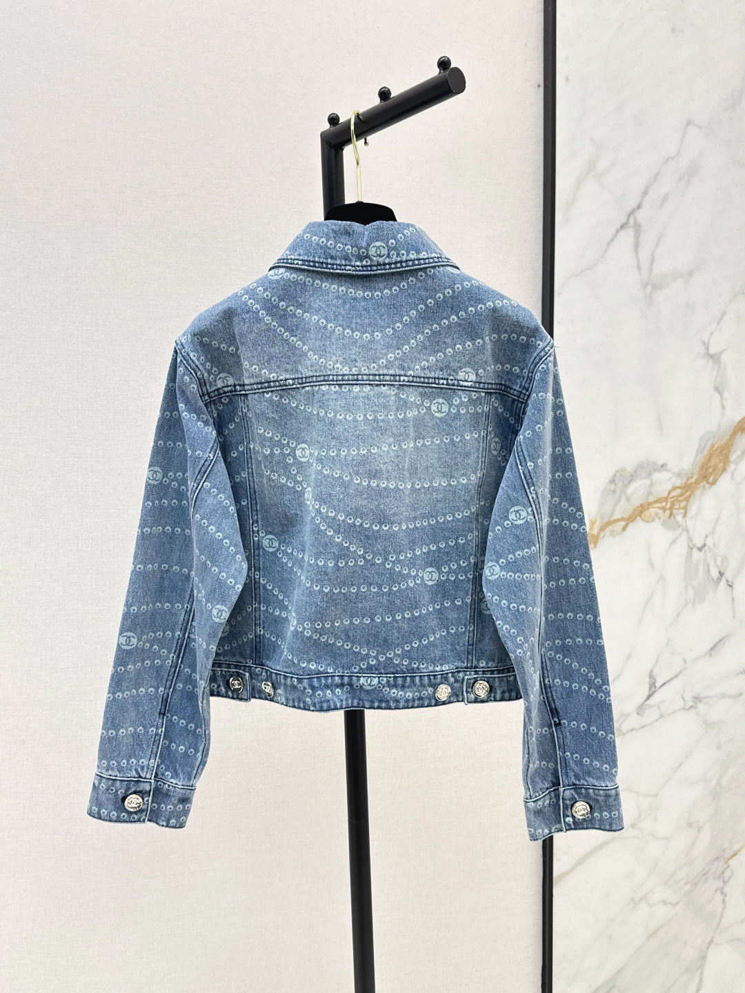 C*nel 25ss print denim jacket