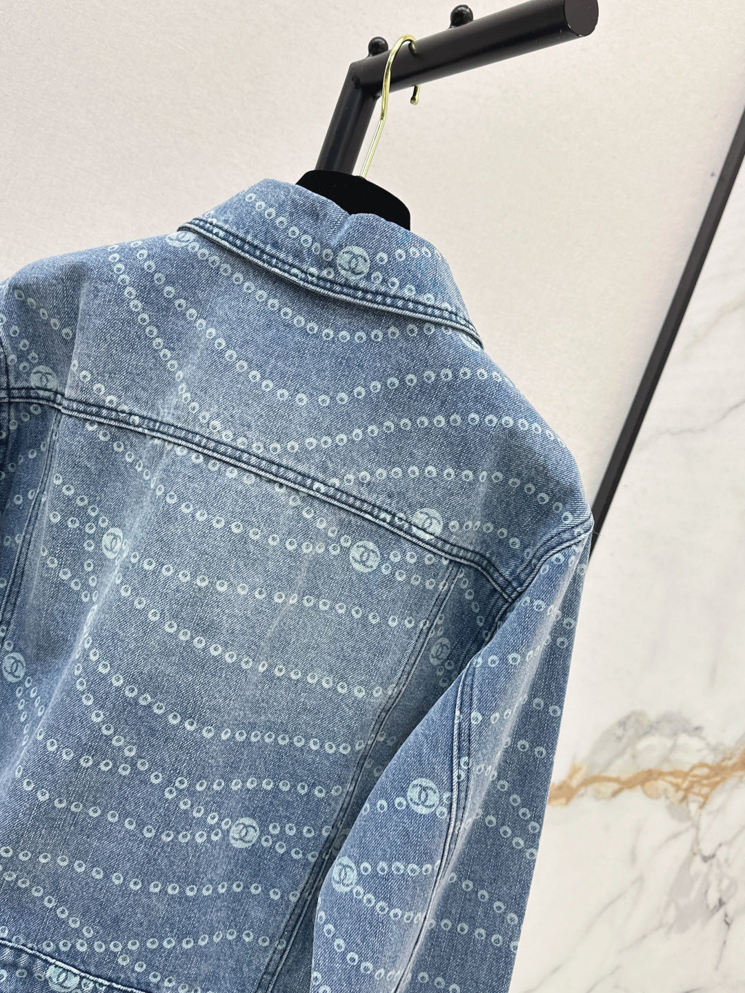 C*nel 25ss print denim jacket