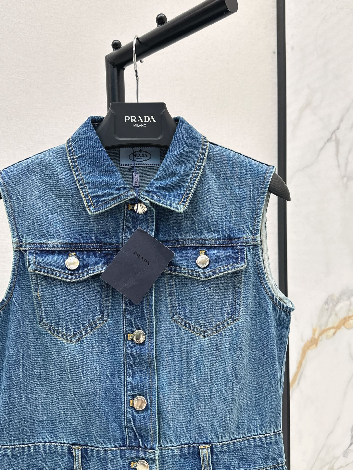 Pra* 25ss cargo denim dress