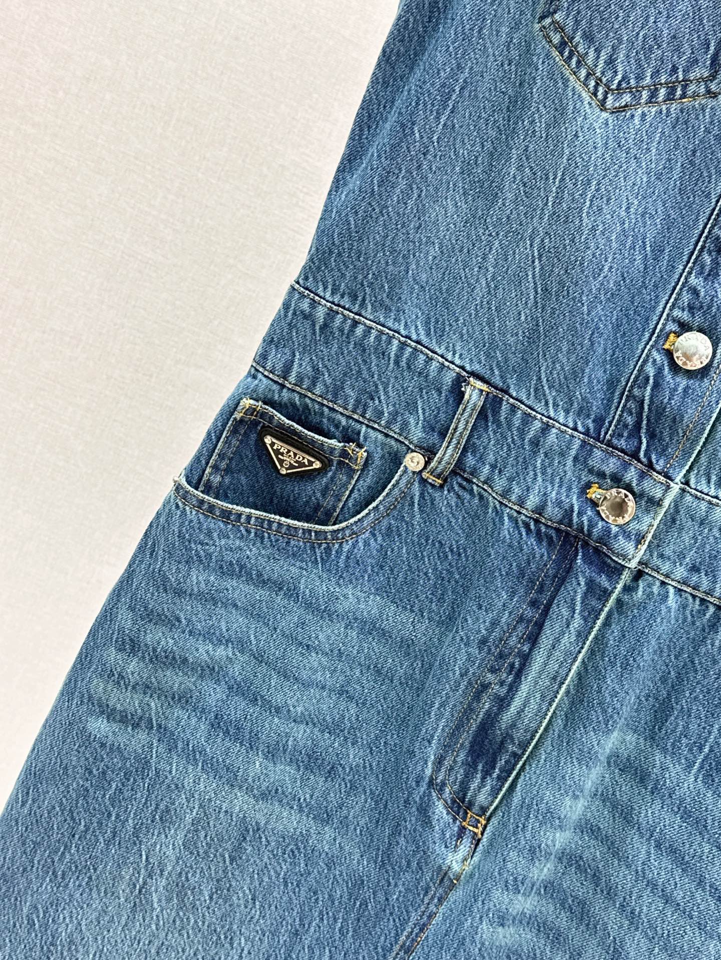 Pra* 25ss cargo denim dress