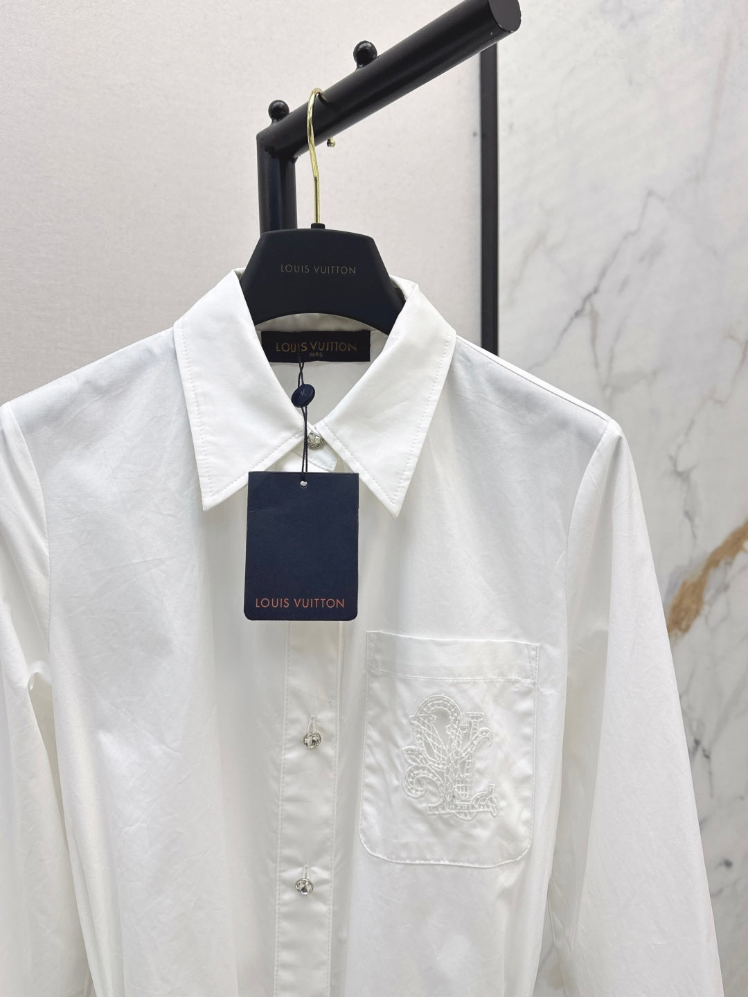 Loui* 25ss sheer insert shirtdress