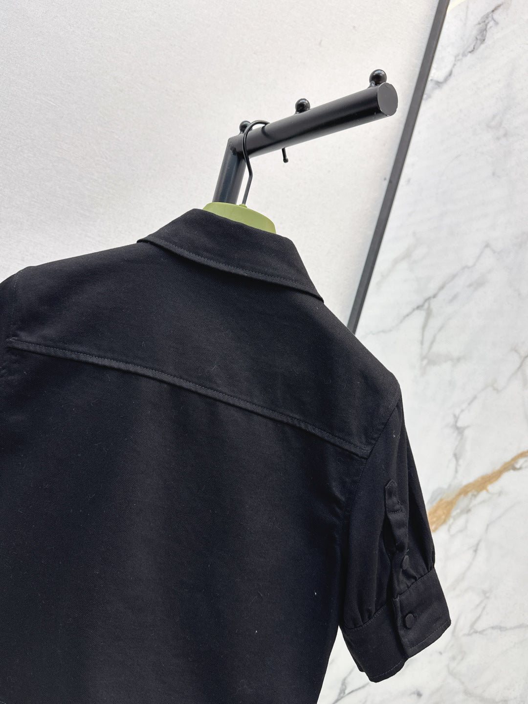 Gu* denim tied shirt with hosrebit