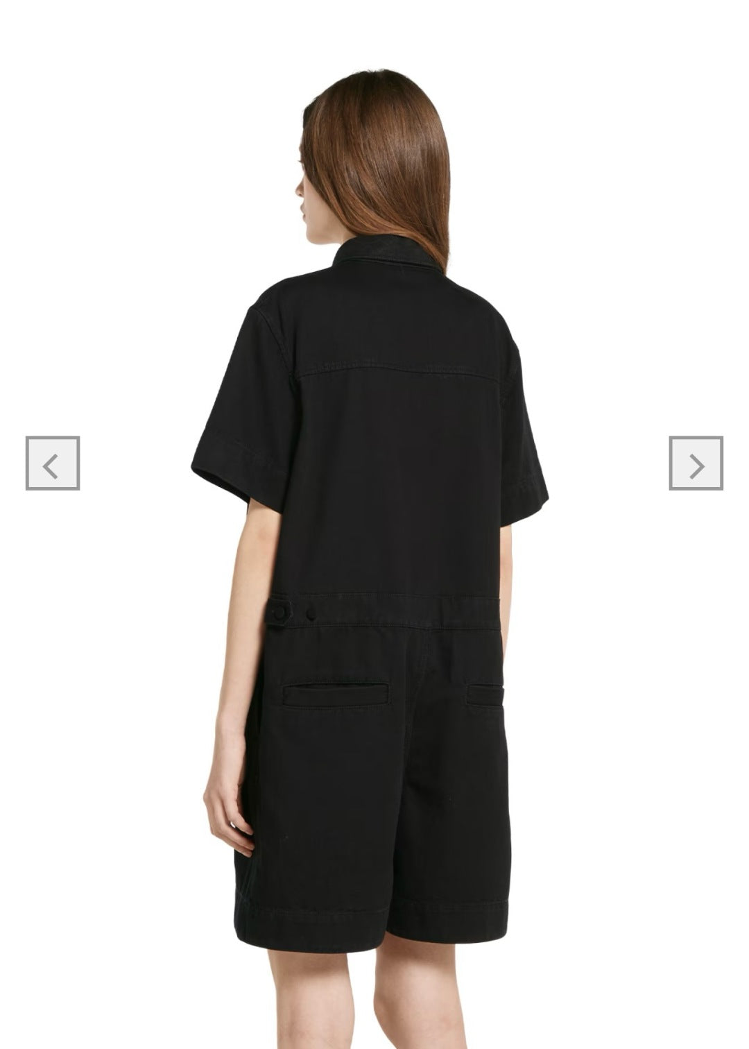 Gu* denim jumpsuit with horsebit