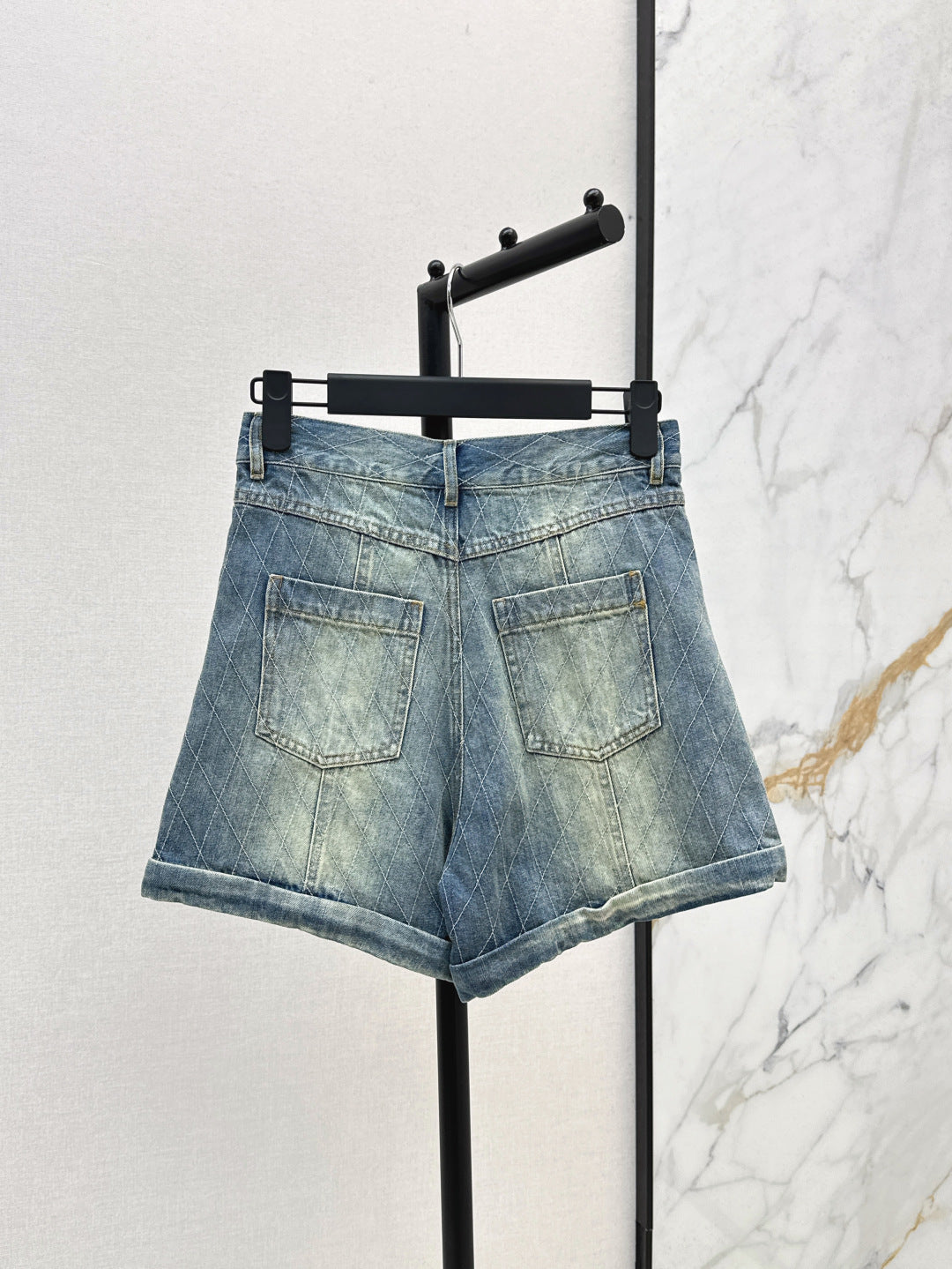 Balm* 25ss diamond denim shorts