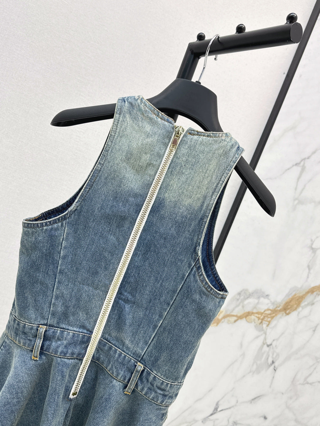 Balm* 25ss diamond denim dress