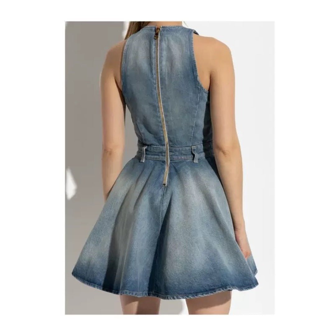 Balm* 25ss diamond denim dress
